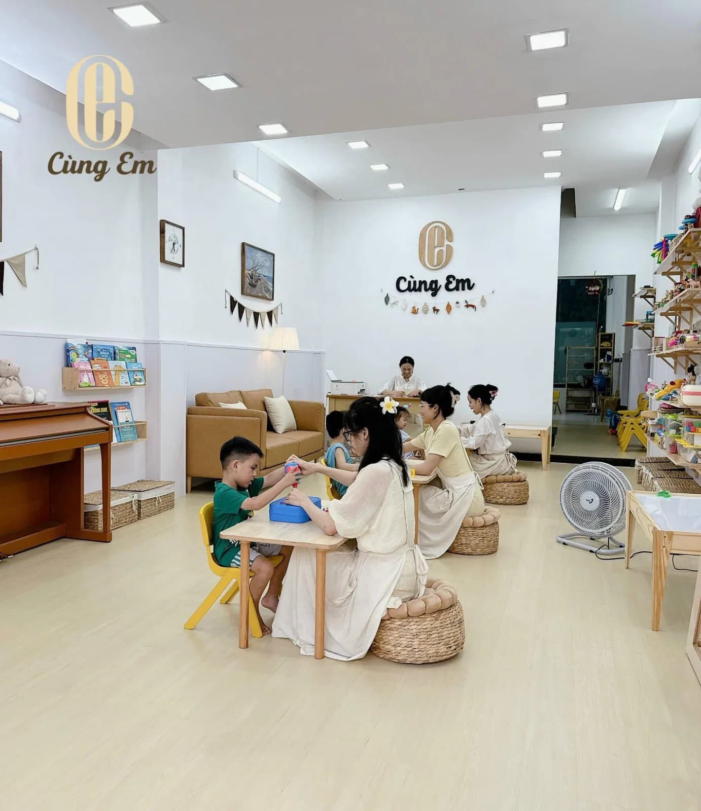 Không gian học tập ấm áp